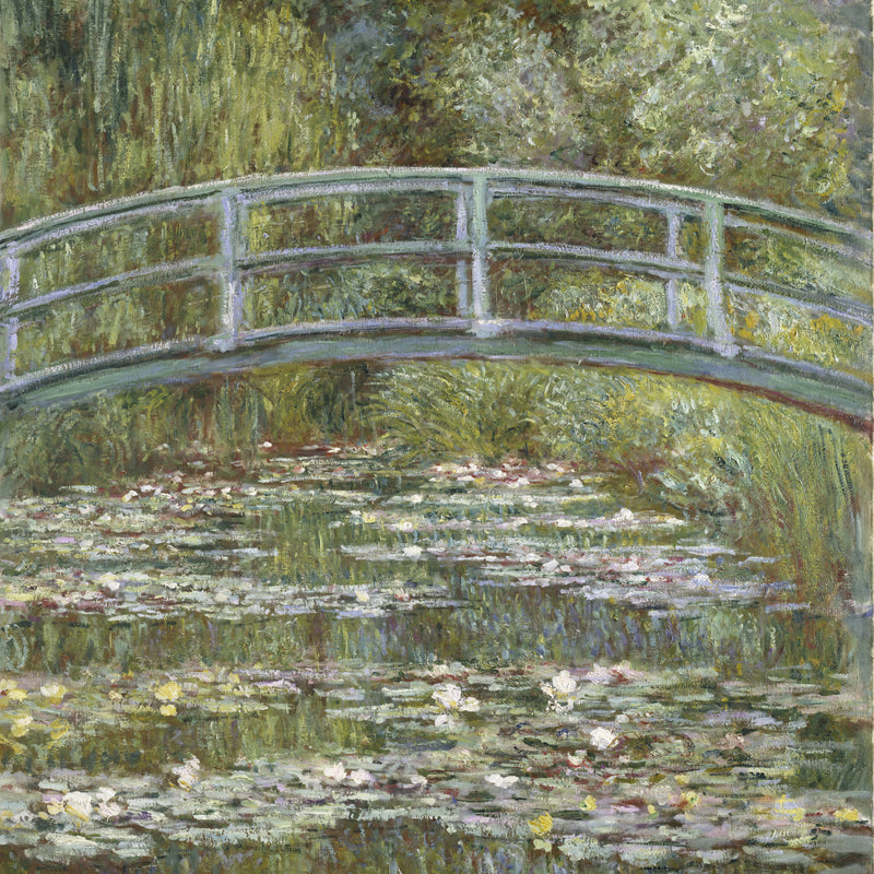 De waterlelievijver (De Japanse brug), Claude Monet, kunstdruk van willem.