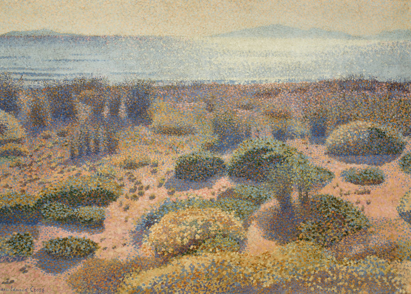 Strand bij Vignasse, Gouden Eilanden, Henri Edmond Cross, kunstdruk van willem.