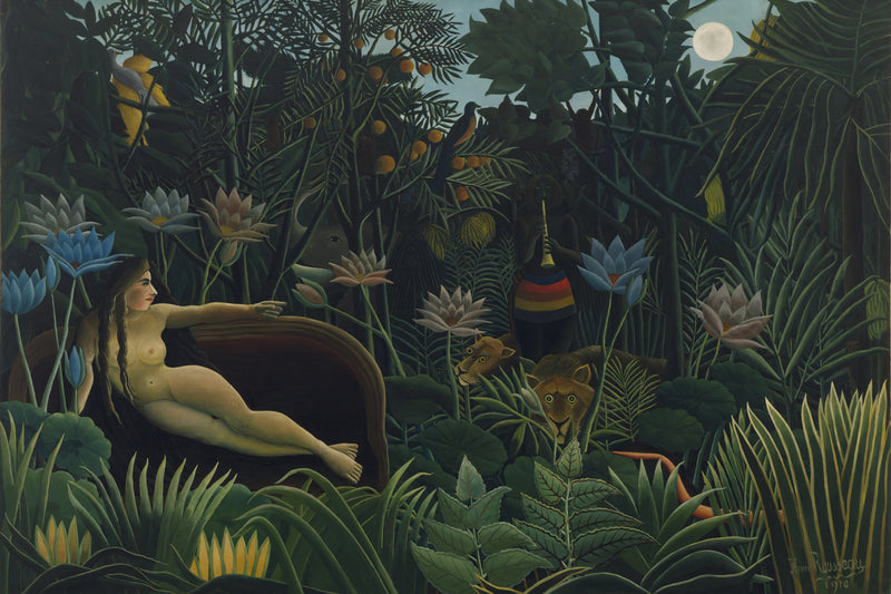 De droom, Henri Rousseau, kunstdruk van willem.