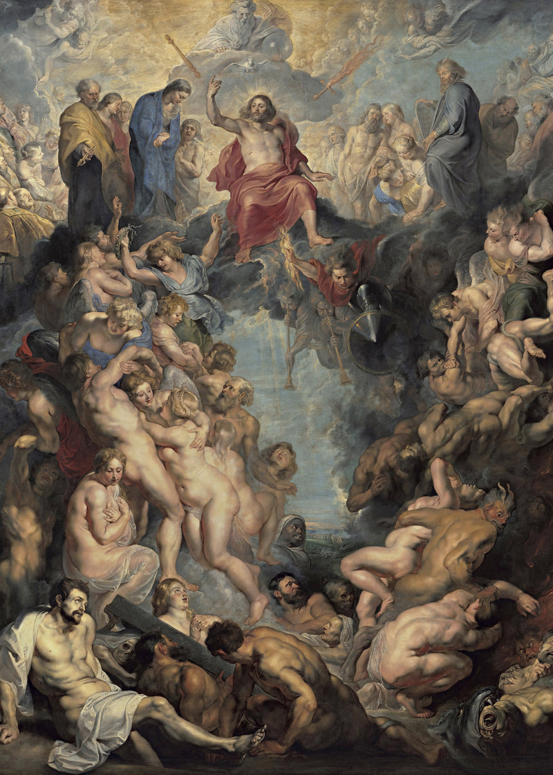 Het grote laatste oordeel, Peter Paul Rubens, kunstdruk van willem.