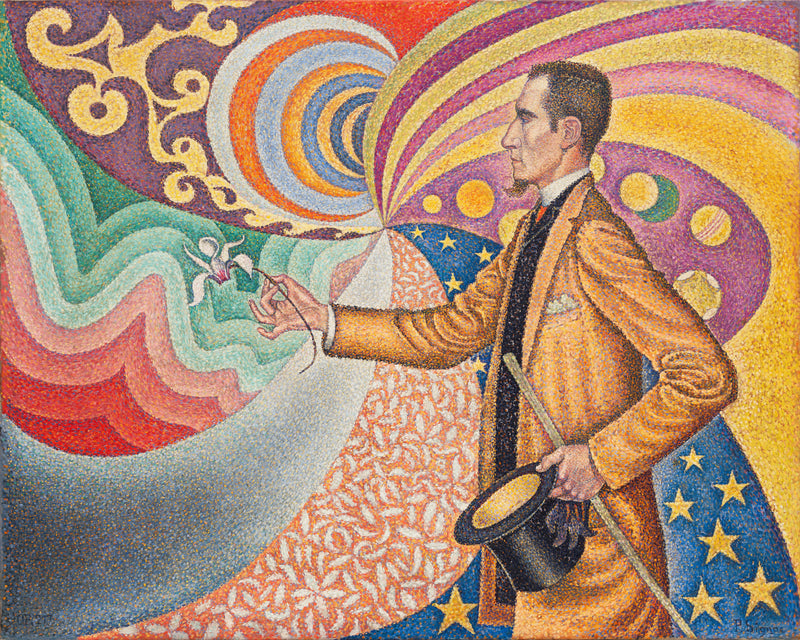 Portret van Félix Fénéon, Paul Signac, kunstdruk van willem.