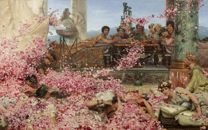 De rozen van Heliogabalus, Sir Lawrence Alma-Tadema, kunstdruk van willem.