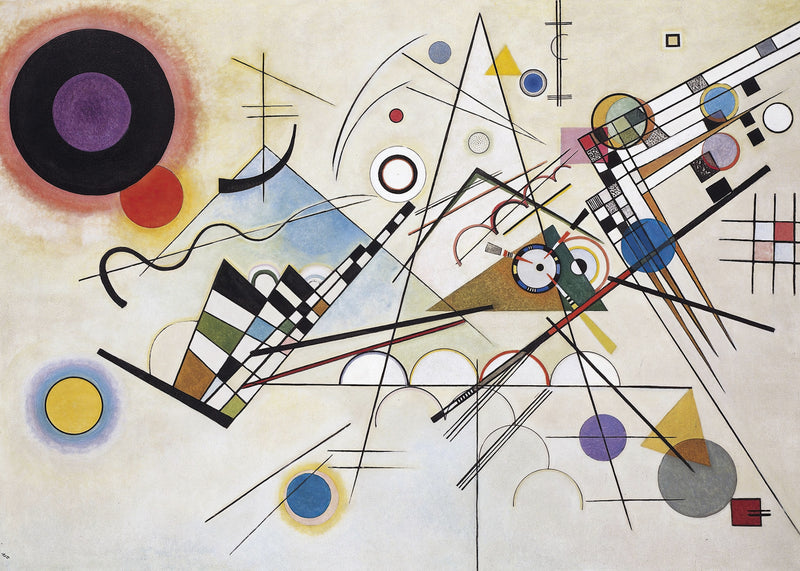 Compositie VIII, Wassily Kandinsky, kunstdruk van willem.