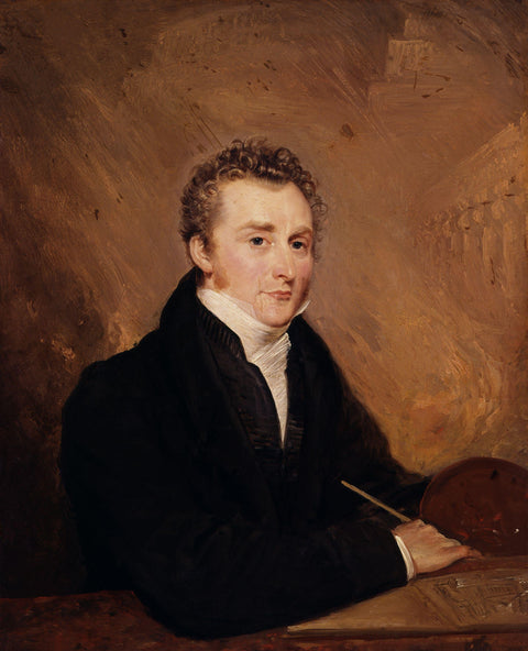 Portret van John Martin door Henry Warren
