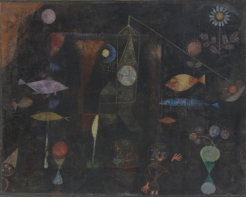 Vismagie, Paul Klee, kunstdruk van willem.