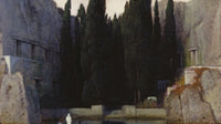 Het dodeneiland III, Arnold Böcklin, detail