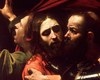 De gevangenneming van Christus, Caravaggio, detail