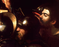 De gevangenneming van Christus, Caravaggio, detail