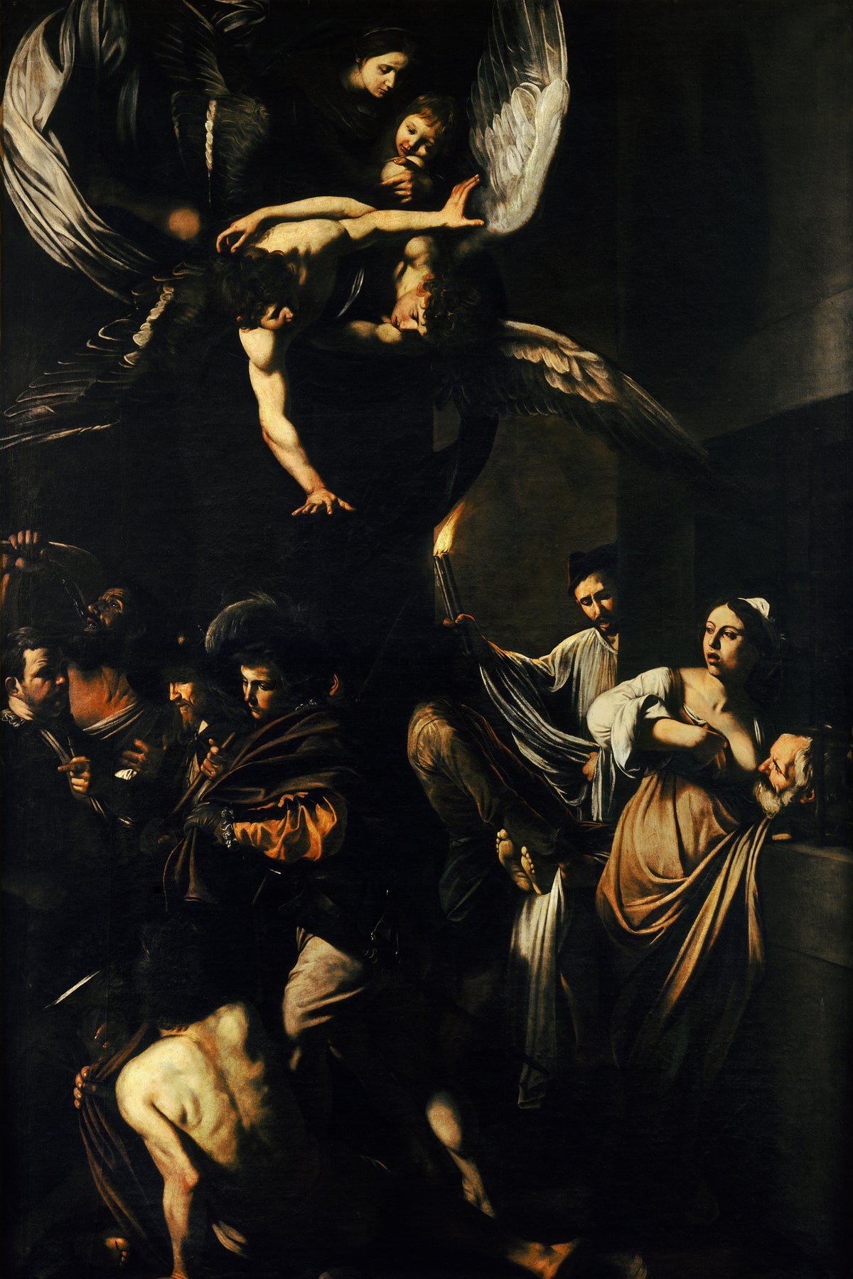De zeven werken van barmhartigheid, Caravaggio, kunstdruk van willem.