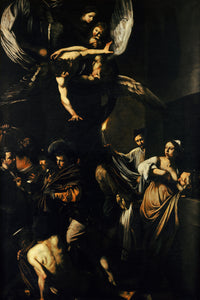 De zeven werken van barmhartigheid, Caravaggio, kunstdruk van willem.