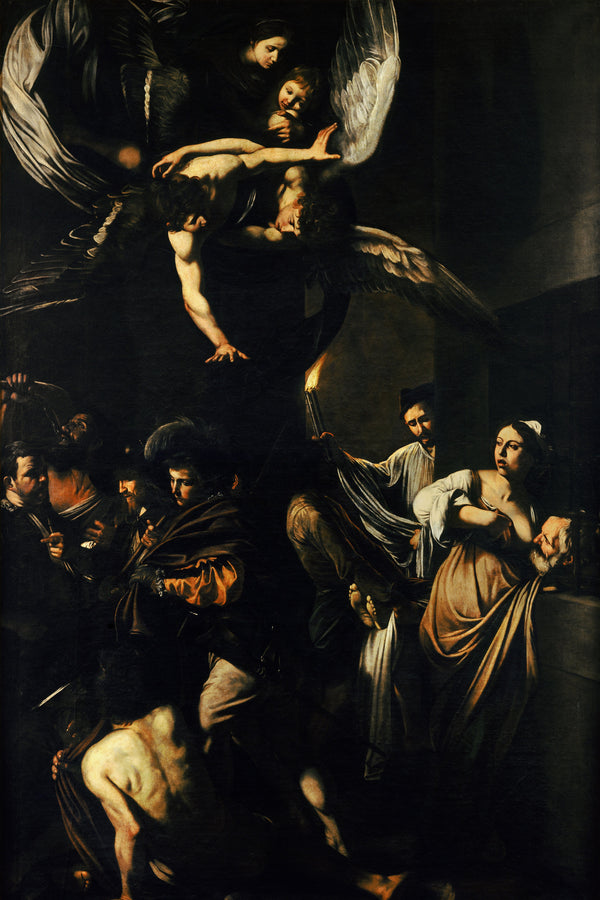 De zeven werken van barmhartigheid, Caravaggio, kunstdruk van willem.