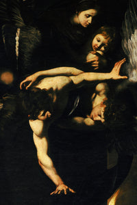 De zeven werken van barmhartigheid, Caravaggio, detail