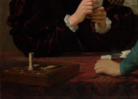 De valsspelers, Caravaggio, detail