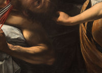 Judit onthoofdt Holofernes, Caravaggio, detail