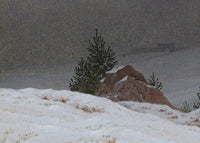 Winterlandschap, Caspar David Friedrich, detail