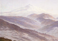 Herinnering aan het Reuzengebergte, Caspar David Friedrich, detail