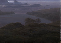 Rotsrif aan het zeestrand, Caspar David Friedrich, detail
