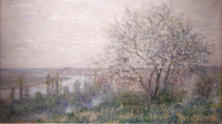Lente bij Vétheuil, Claude Monet, kunstdruk van willem.