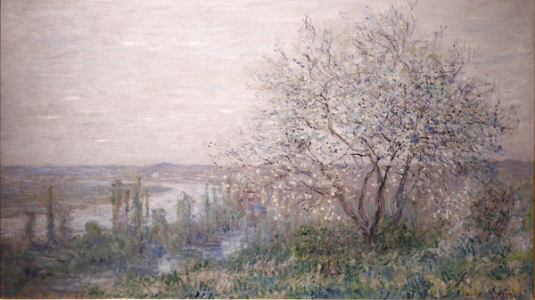 Lente bij Vétheuil, Claude Monet, kunstdruk van willem.