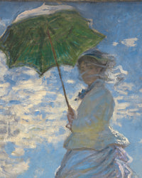 Vrouw met parasol, Claude Monet, detail