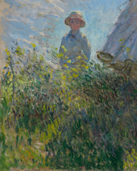 Vrouw met parasol, Claude Monet, detail