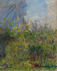 Vrouw met parasol, Claude Monet, detail
