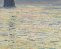Zonsondergang bij Étretat, Claude Monet, detail