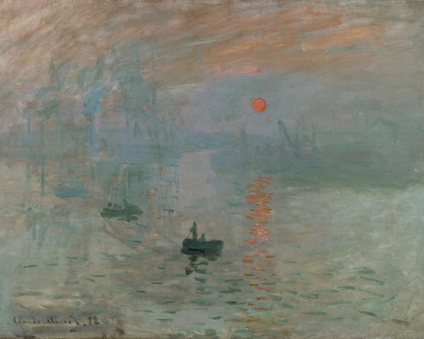 Impressie, opkomende zon, Claude Monet, kunstdruk van willem.