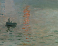 Impressie, opkomende zon, Claude Monet, detail