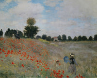 Red Poppy-field at Argentuil, Claude Monet, kunstdruk van willem.