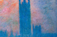 Londen, het parlement, Claude Monet, detail