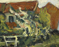 Huizen in een landschap, Chaïm Soutine, detail