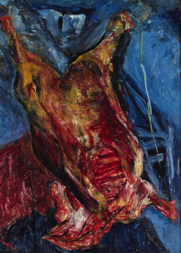 Het geslachte rund (Buffalo), Chaïm Soutine, kunstdruk van willem.
