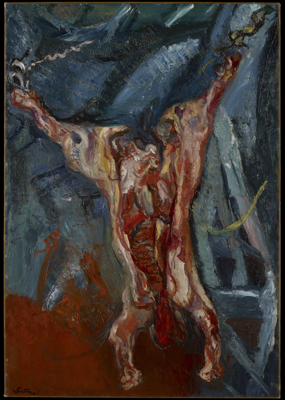 Het geslachte rund (Minneapolis), Chaïm Soutine, kunstdruk van willem.