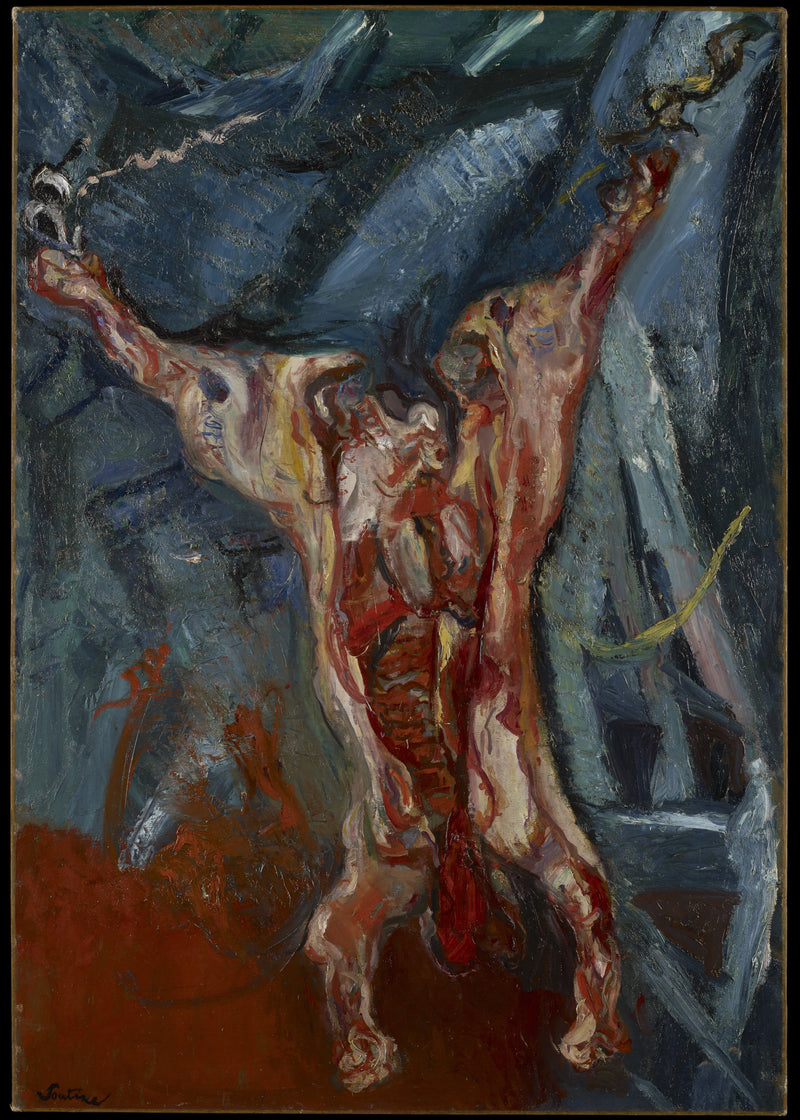 Het geslachte rund (Minneapolis), Chaïm Soutine, kunstdruk van willem.