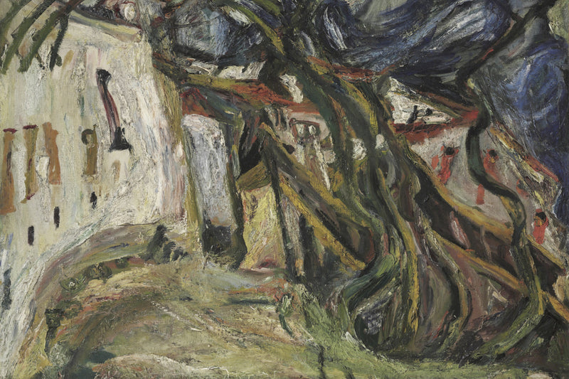 Landschap bij Céret, Chaïm Soutine, kunstdruk van willem.