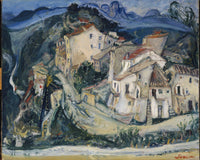 Zicht op Cagnes, Chaïm Soutine, kunstdruk van willem.
