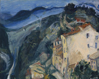 Zicht op Cagnes, Chaïm Soutine, detail