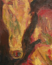 Rund en kalfskop, Chaïm Soutine, detail
