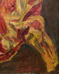 Rund en kalfskop, Chaïm Soutine, detail