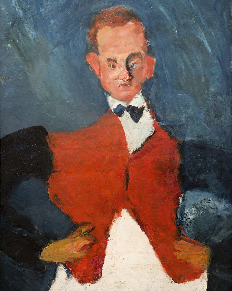 De kelner, Chaïm Soutine, kunstdruk van willem.