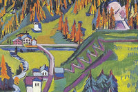 Het Sertigdal in de herfst - Sertigtal im Herbst - detail
