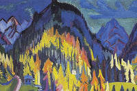 Het Sertigdal in de herfst - Sertigtal im Herbst - detail