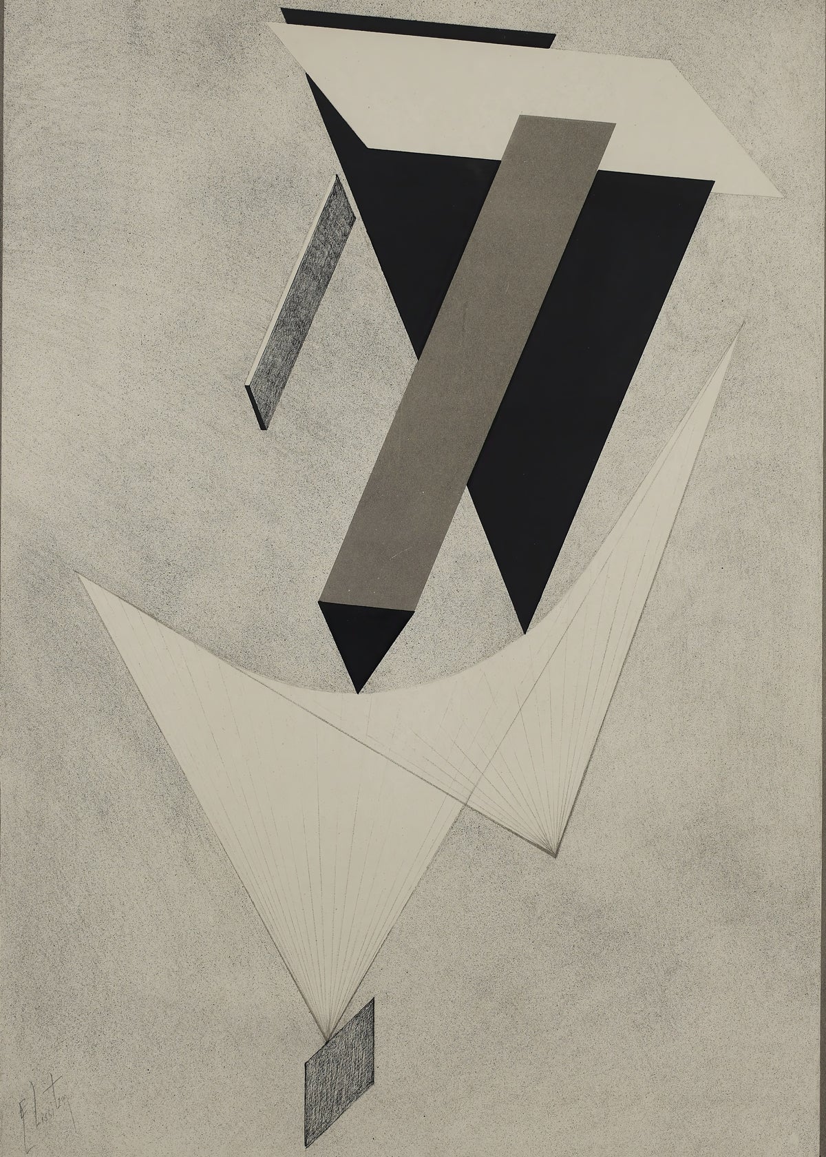Kestnermap Proun, blad 4, El Lissitzky, kunstdruk van willem.