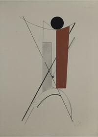 Kestnermap Proun, blad 3, El Lissitzky, kunstdruk van willem.