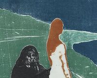Twee vrouwen aan de kust, Edvard Munch, detail