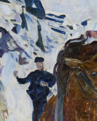 Galopperend paard, Edvard Munch, detail