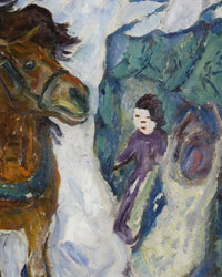 Galopperend paard, Edvard Munch, detail