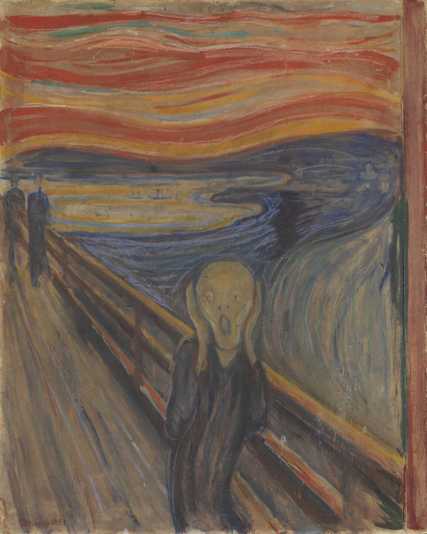 De schreeuw, Edvard Munch, kunstdruk van willem.