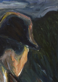 Wanhoop, Edvard Munch, detail